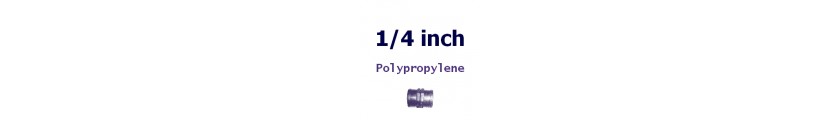 Polypropylene 1/4 inch Fittings